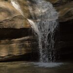 Cedar Falls waterfall at Hocking Hills, Ohio, representative of Rooted Domes