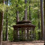 Gazebo at Garvan Woodland Gardens, Hot Springs, Arkansas, representative of Fox Pass Cabins