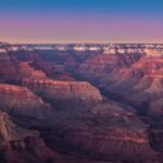 Grand Canyon at sunset, representative of Under Canvas Grand Canyon