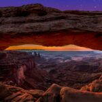 Mesa Arch at Canyonlands National Park, representative of Canyonland Domes