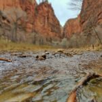 River and rocks near Zion National Park, Springdale, Utah, representative of Zion Wildflower Resort